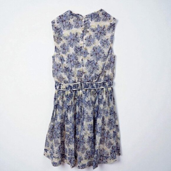 NWT En Saison Odessa Sleeveless Mini Dress Blue Ivory - Picture 7 of 8